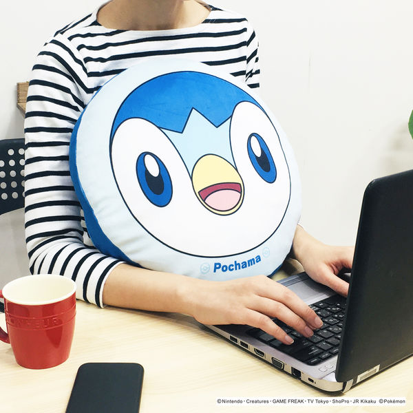 MORIPiLO ポケモン クッション(ポッチャマ もちもちフェイスクッション