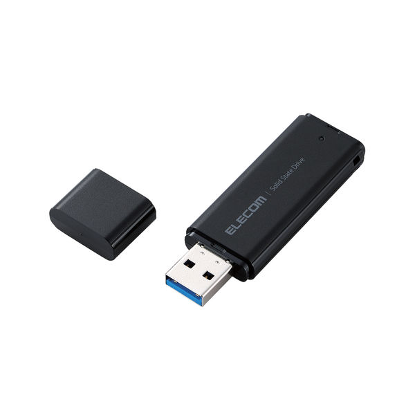 SSD 外付け 1TB キャップ式 USB3.2(Gen1) 小型 ブラック ESD