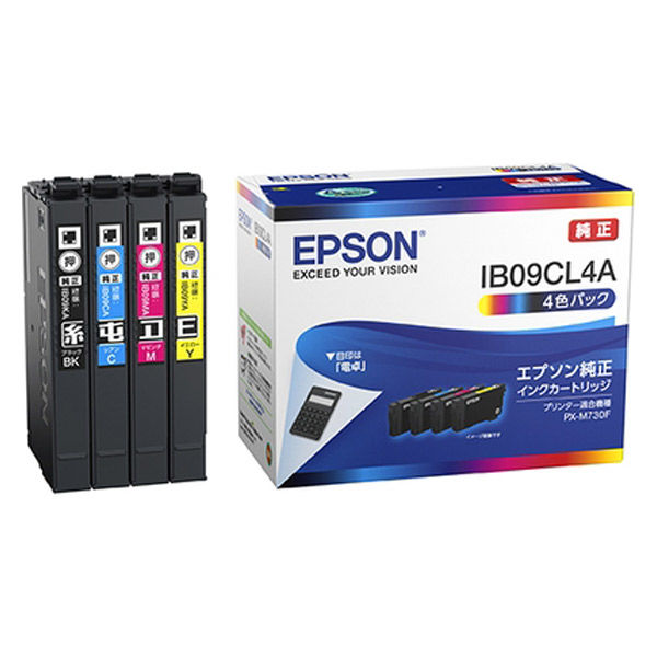 エプソン (EPSON) IB09CL4A(電卓) 純正インクカートリッジ 4色パック 1