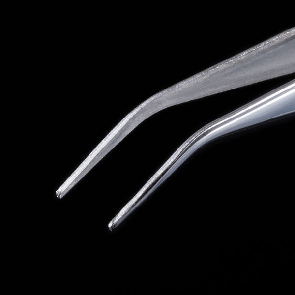 アスクル限定販売 「現場のチカラ」ステンレス製ピンセット 125mm 先