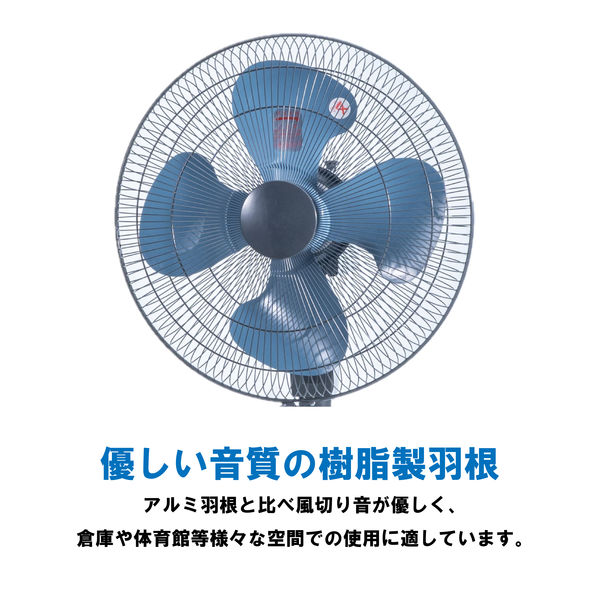 ナカトミ 45cm 工場扇 三脚 スタンド式 風量3段階 アッシュブルー TSE
