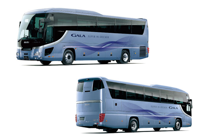 いすゞ、大型観光バス「ガーラ」を改良…歩行者などの衝突回避支援機能