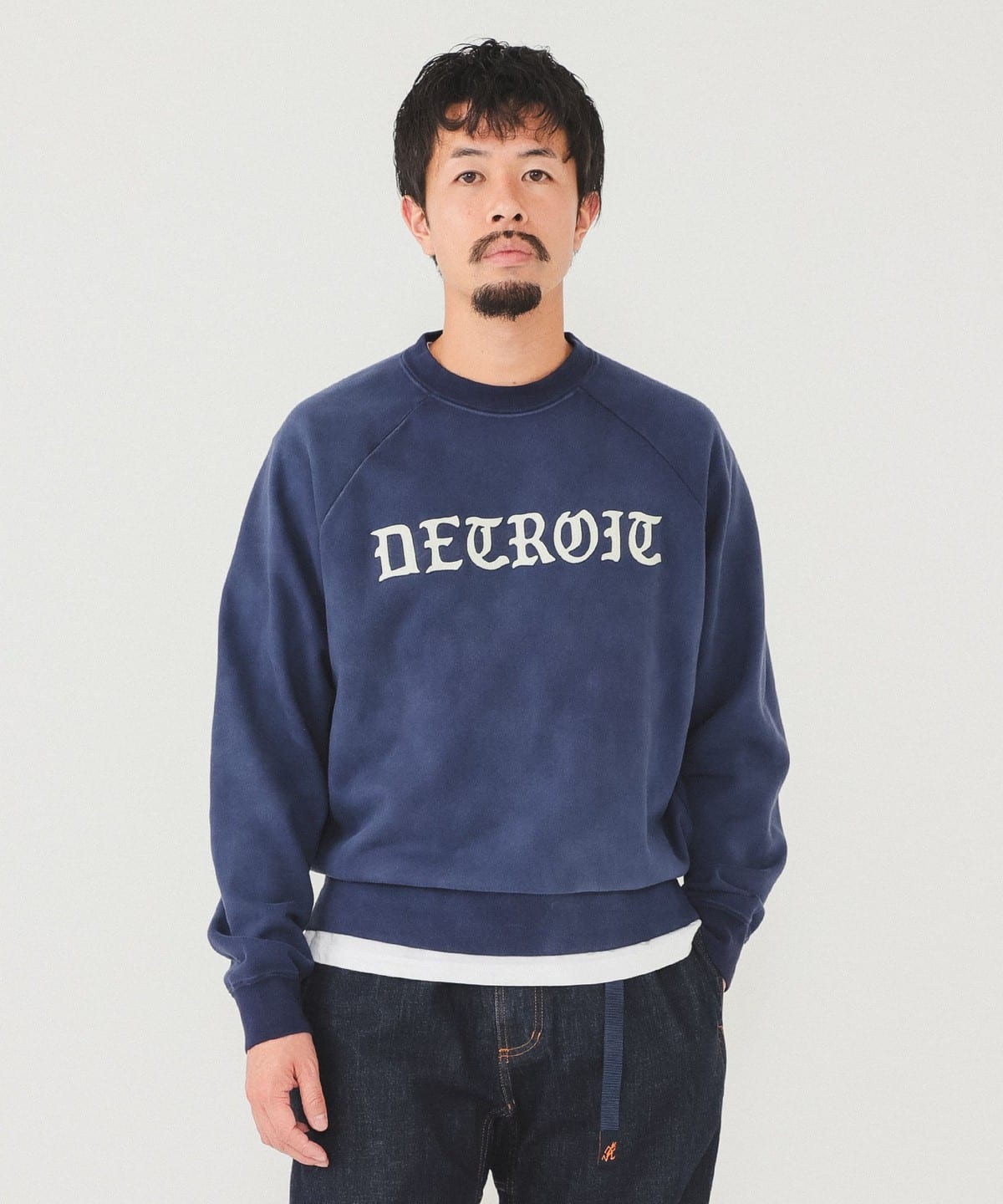 BEAMS（ビームス）フェード プリント クルーネックスウェット