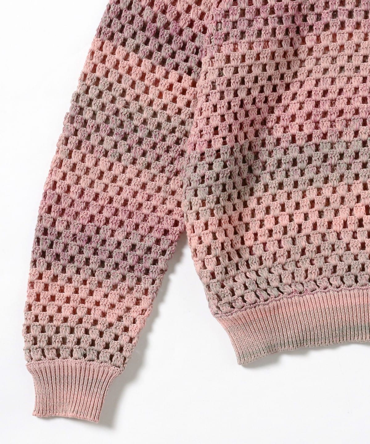 BEAMS（ビームス）FUTURE ARCHIVE / GRADATION CLOCHET KNIT SHIRT