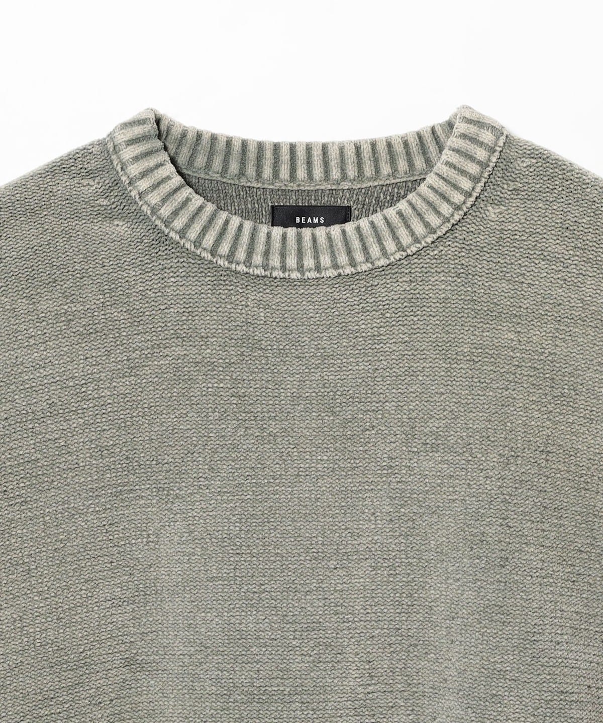 BEAMS（ビームス）7ゲージ フェード クルーネック ニット（トップス