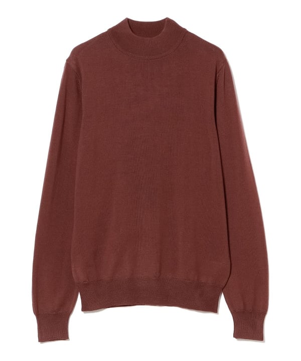 BEAMS F（ビームスF）【別注】MORGANO / 21ゲージ モックネック ニット