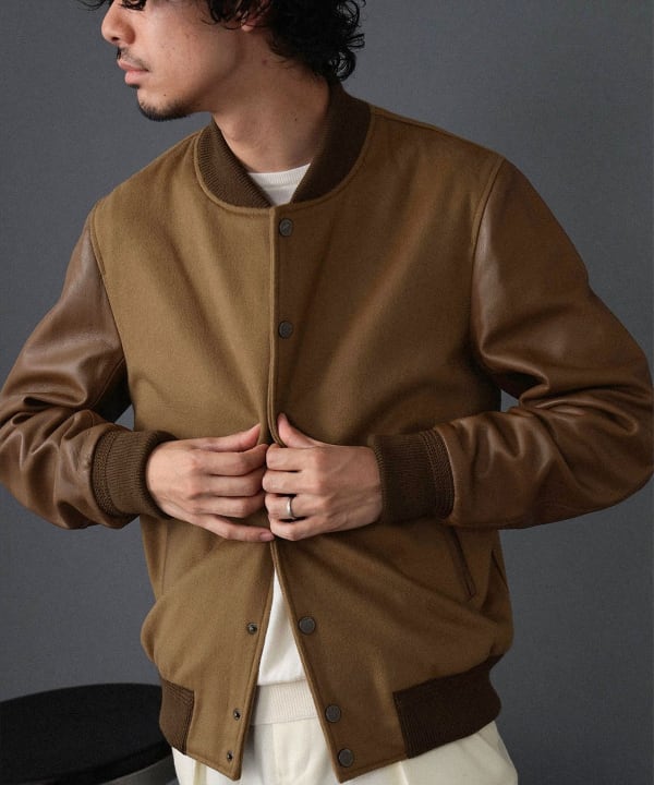 BEAMS F（ビームスF）【別注】CINQUANTA / コンビレザー スタジャン