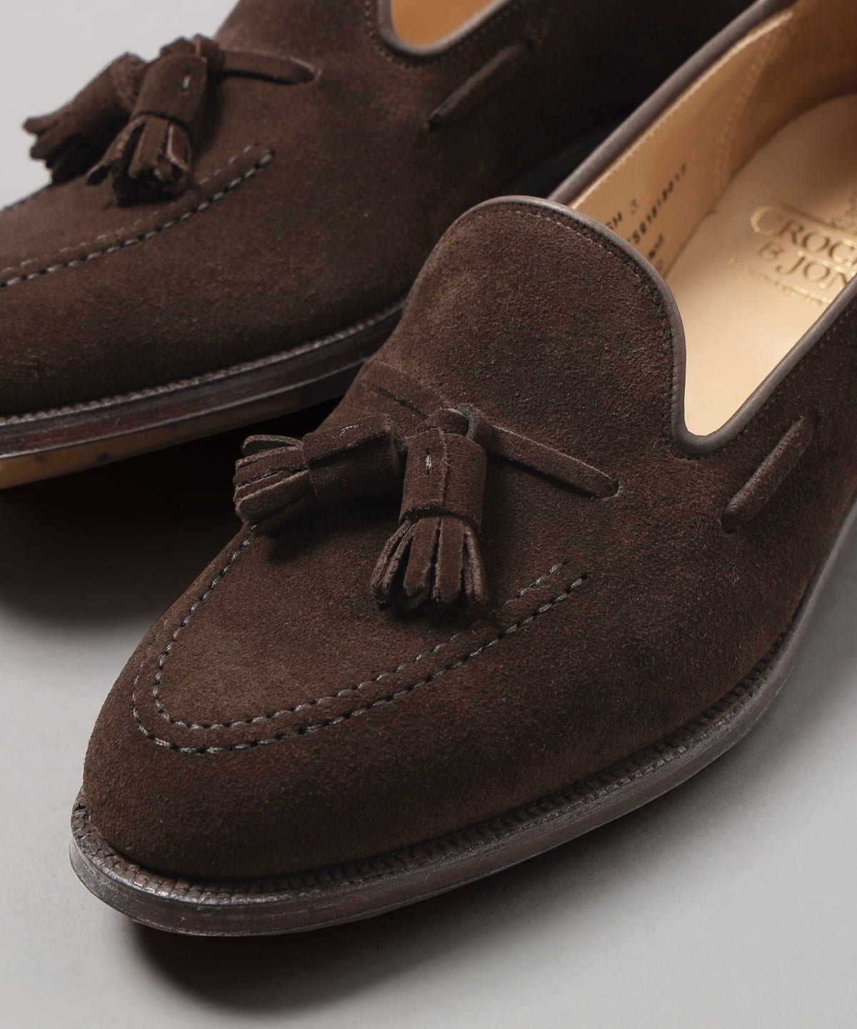 BEAMS F（ビームスF）CROCKETT&JONES / CAVENDISH 3 スエード タッセル