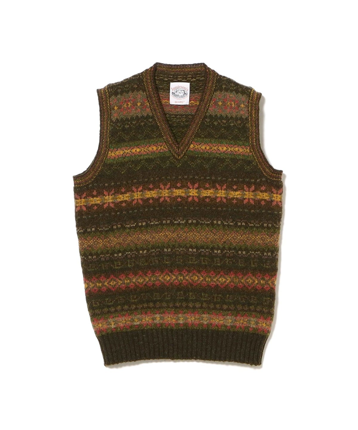 BEAMS PLUS（ビームス プラス）【別注】Jamieson's / Fairsile V-Neck
