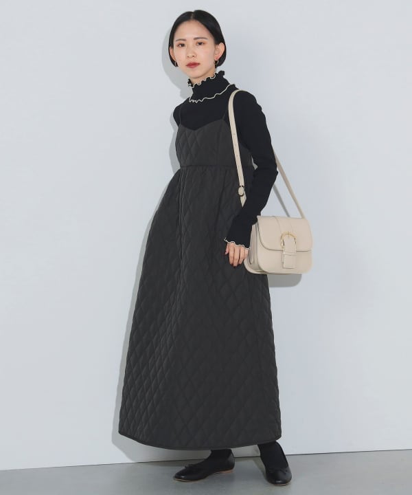 BEAMS HEART（ビームス ハート）キルティング キャミソールワンピース