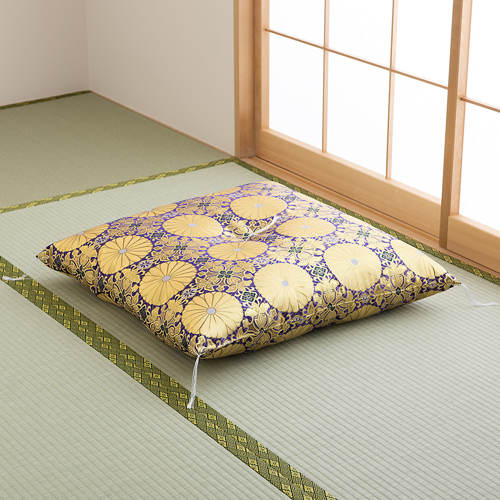 御前座布団 茶胴三丁四釜 紫 | 仏壇・仏具専門店 滝田商店