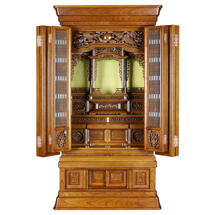 唐木 仏壇 悟（さとり） 欅 43×20号 台付型 床置き | 東京 浅草 仏壇