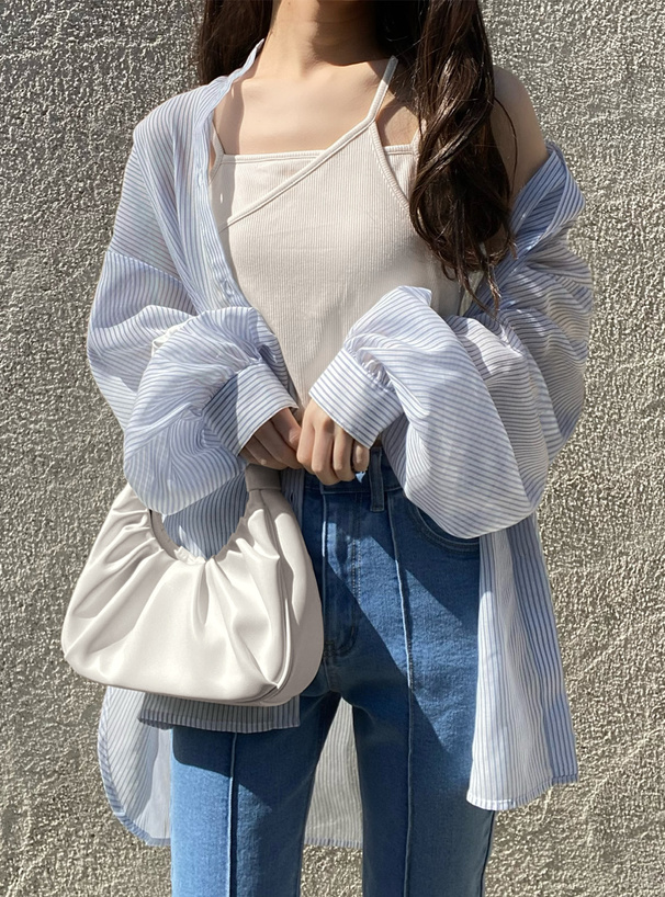 パッド付きアシンメトリーキャミソール[dk1013] | レディース