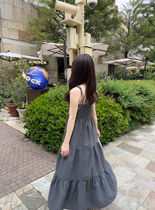 ショルダーリボンティアードワンピース[dk1180] | レディース