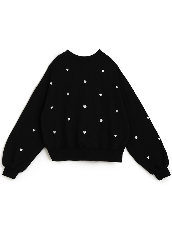 ハート刺繍裏起毛スウェット[pm323a] | レディースファッション通販の