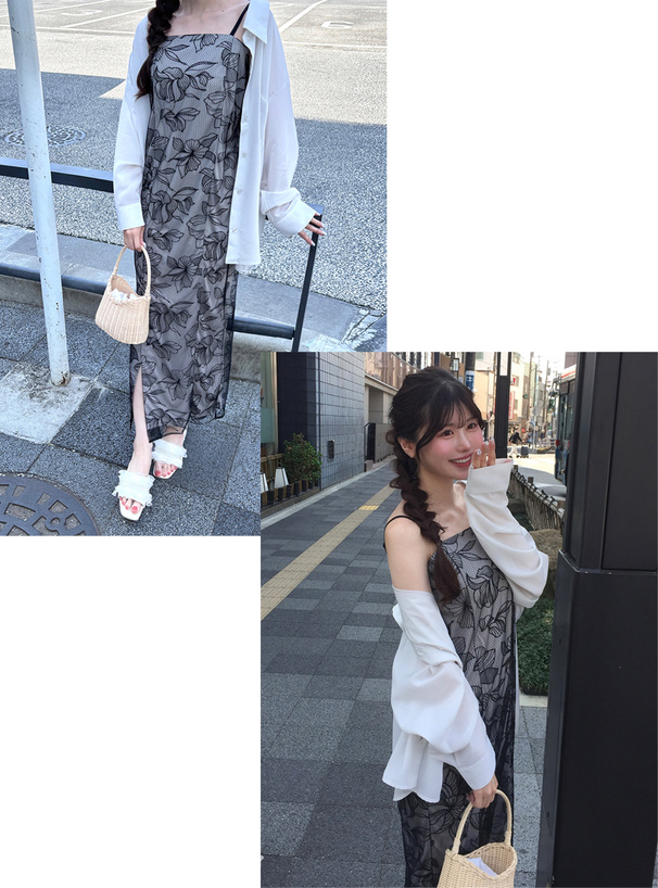 3点セット2Wayチュール花柄セパレート浴衣[tu1512] | レディース