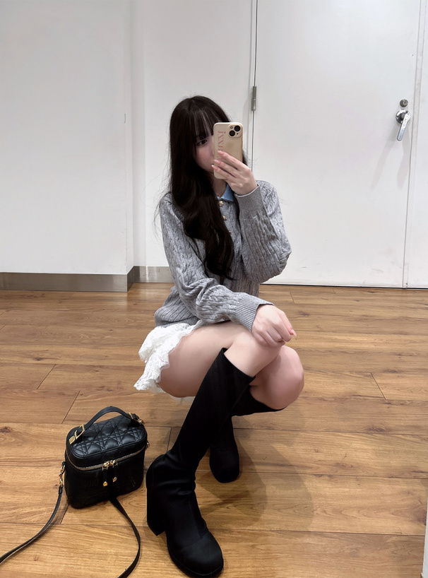 ウルトラストレッチチャンキーヒールロングブーツ[zr1186