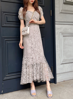 レースマーメイドワンピース[k8962a] | レディースファッション通販の