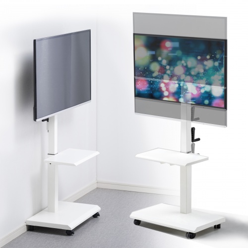 訳あり 新品】壁寄せテレビスタンド｜昇降・縦置き・キャスター付【CR