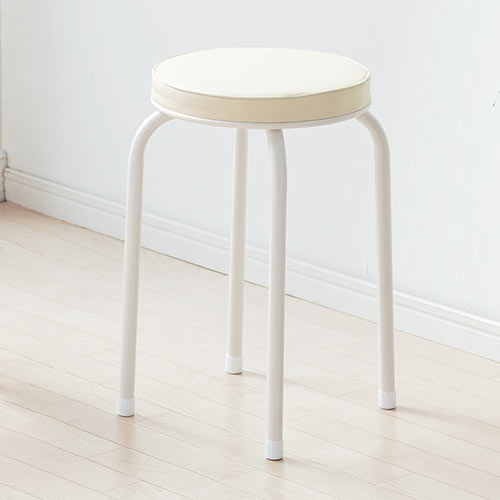 スツール（丸椅子・クッション・軽量・コンパクト・スタッキング