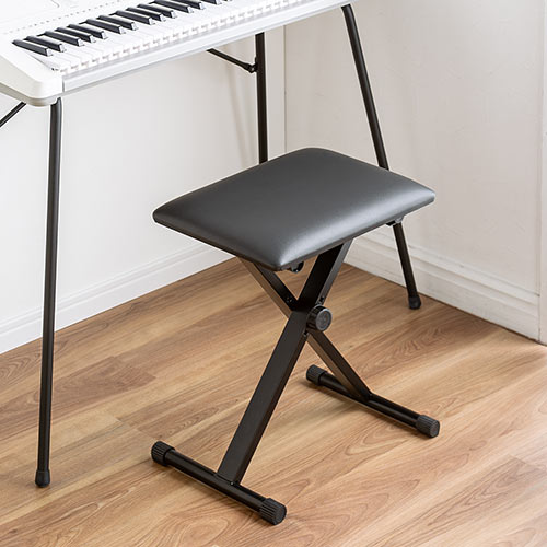 ピアノ椅子（高さ調整・折りたたみ・クッション・スツール・キーボード