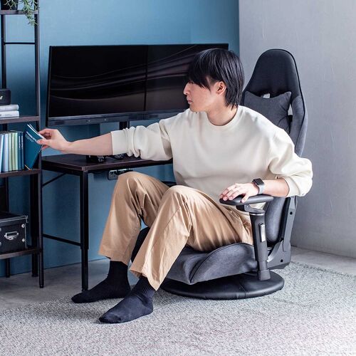 ゲーミングチェア（ゲーミング座椅子・回転座椅子・135°リクライニング