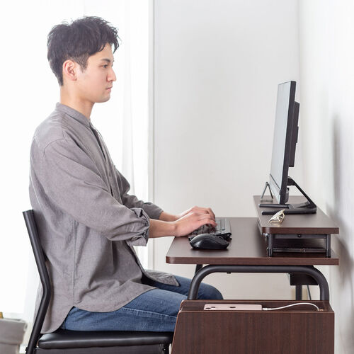 モニター台 Cercleシリーズ（机上台・幅90cm・奥行20cm・モニター下