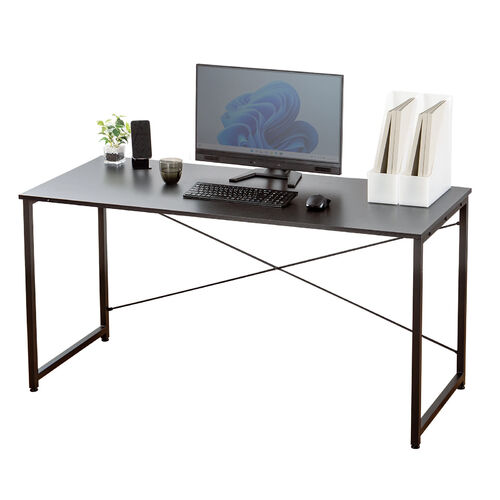 パソコンデスク（木製・ブラック・事務・勉強・テレワーク・リモート