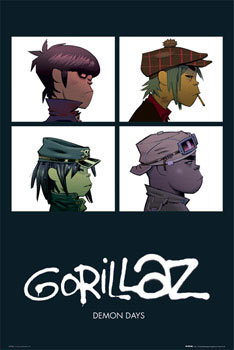 Poster Gorillaz - demon days | Wall Art | 3+1 FREE | Abposters.com