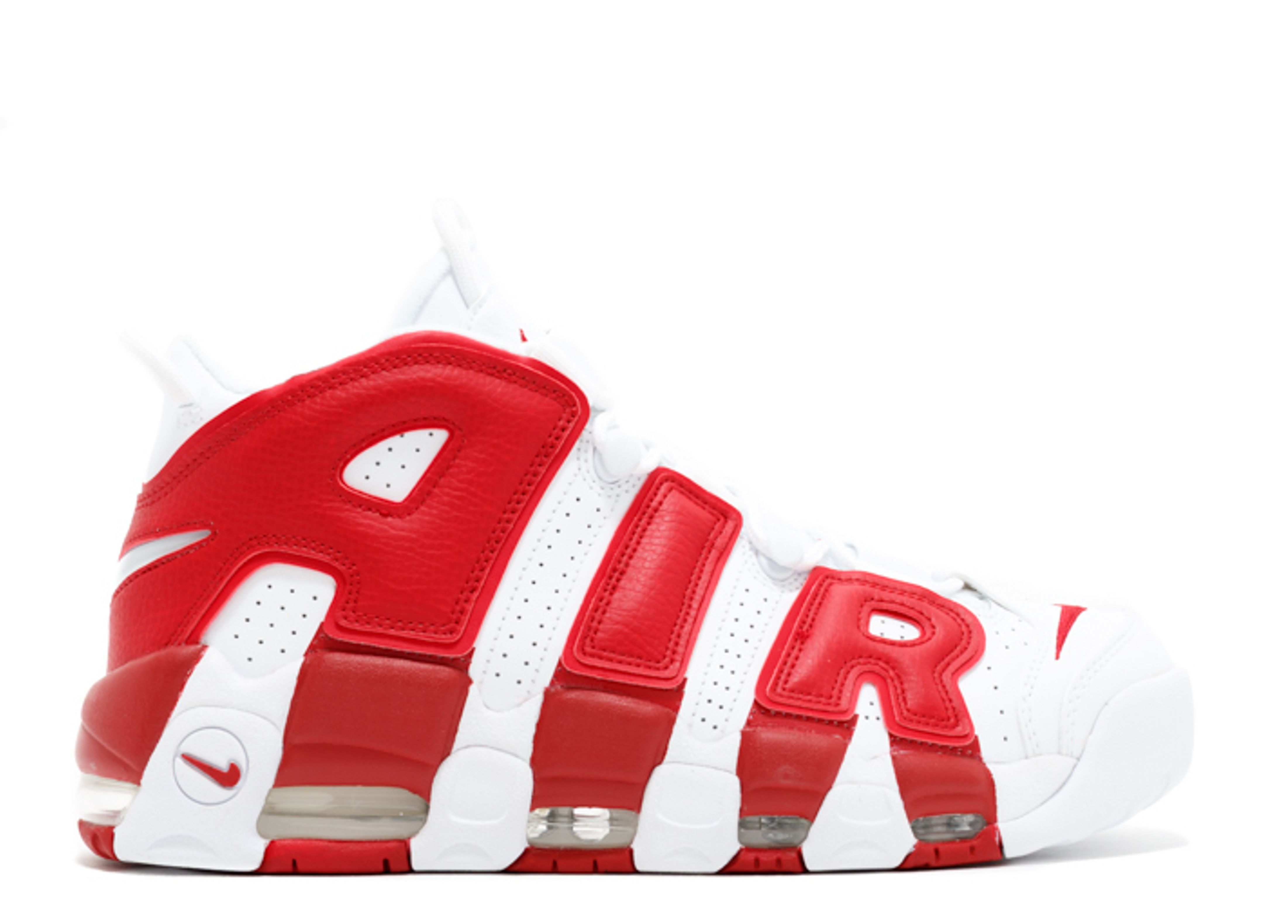 Air More Uptempo 'White Red' - Nike - 414962 100 - white/white-gym