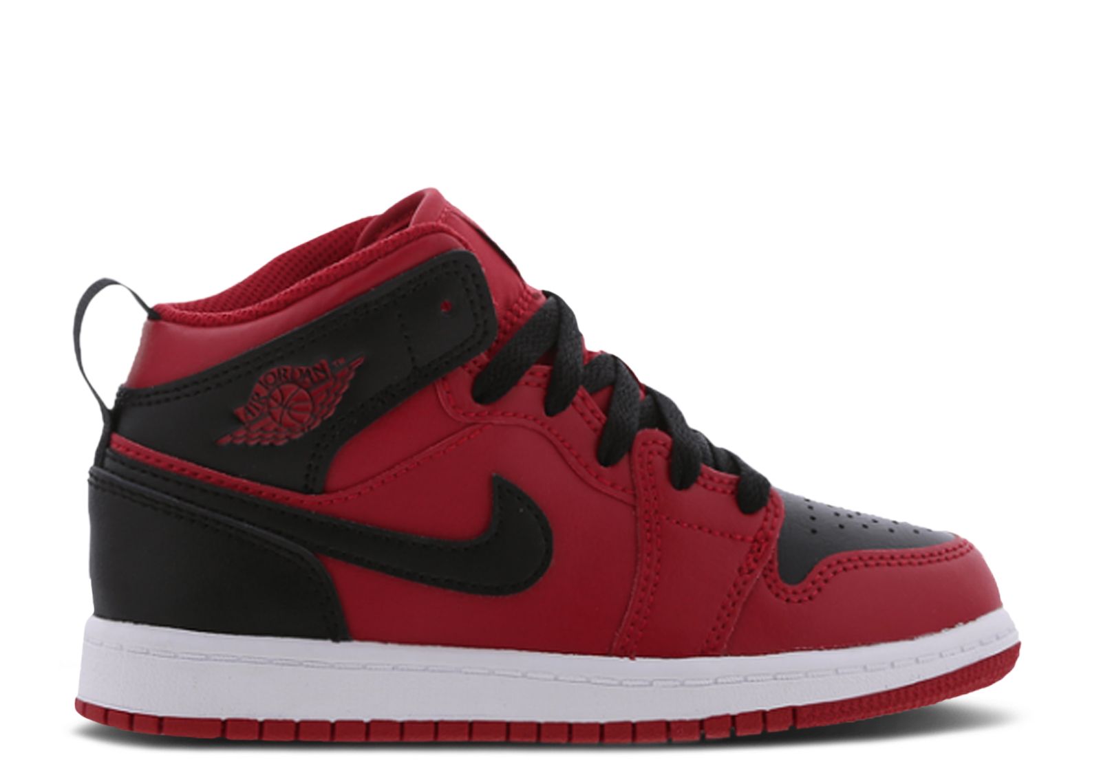 Jordan 1 Mid PS 'Reverse Bred' - Air Jordan - 640734 660 - gym red