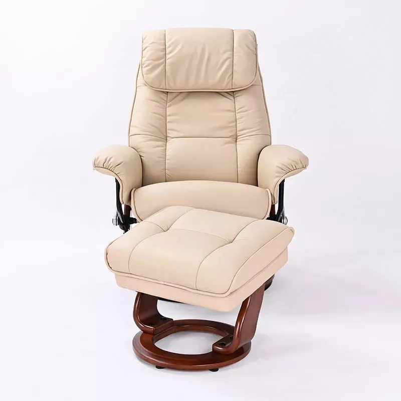 Ventura II Recliner w/Ottoman - Taupe 7112I-032 by Benchmaster