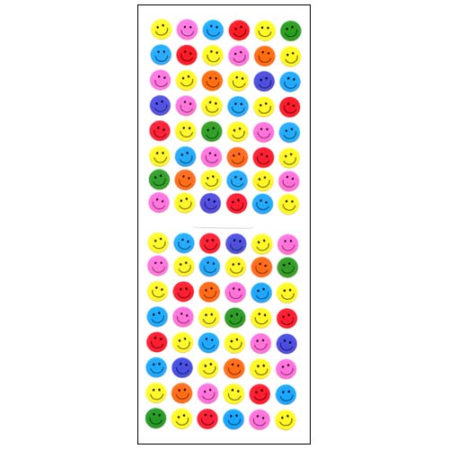 オクヤマ クリアーシール SC198 カラフルスマイル｜【ハンズネットストア】