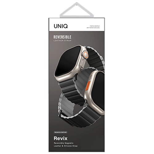 ユニーク（UNIQ） Revix Reversible Magnetic Leather＆Silicone Strap