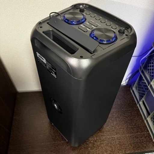 GRAV ポータブルLEDパーティスピーカー BLACK GRV-PS70WA-BK (Hippo