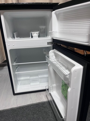 2025年製COMFEE' 冷蔵庫 90L 1人暮らし RCT90BL(E) ブラック (smile