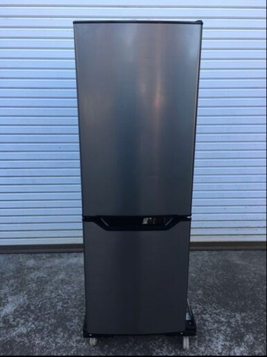 冷蔵庫 山善 2022年製 PJKFR-D170 173L 2ドア シルバーブラック 右開き