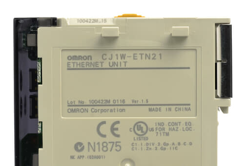 オムロン Ethernetユニット CJ1W-ETN21 (10年製・Ver.1.5) | 保守部品.com