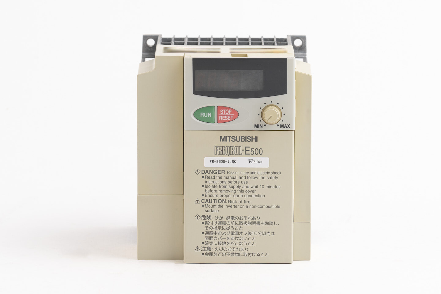 三菱 インバータ FR-E520-1.5K (通電時間95100h) | 保守部品.com