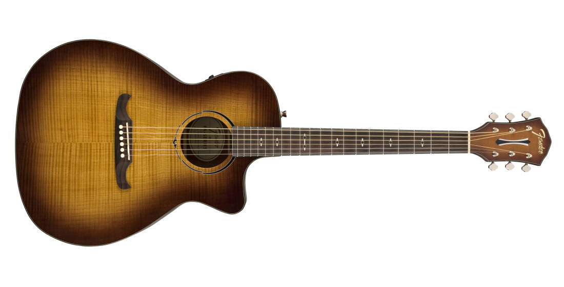 Fender FA-345CE Auditorium Acoustic/Electric Guitar - 3-Tone Tea Burst