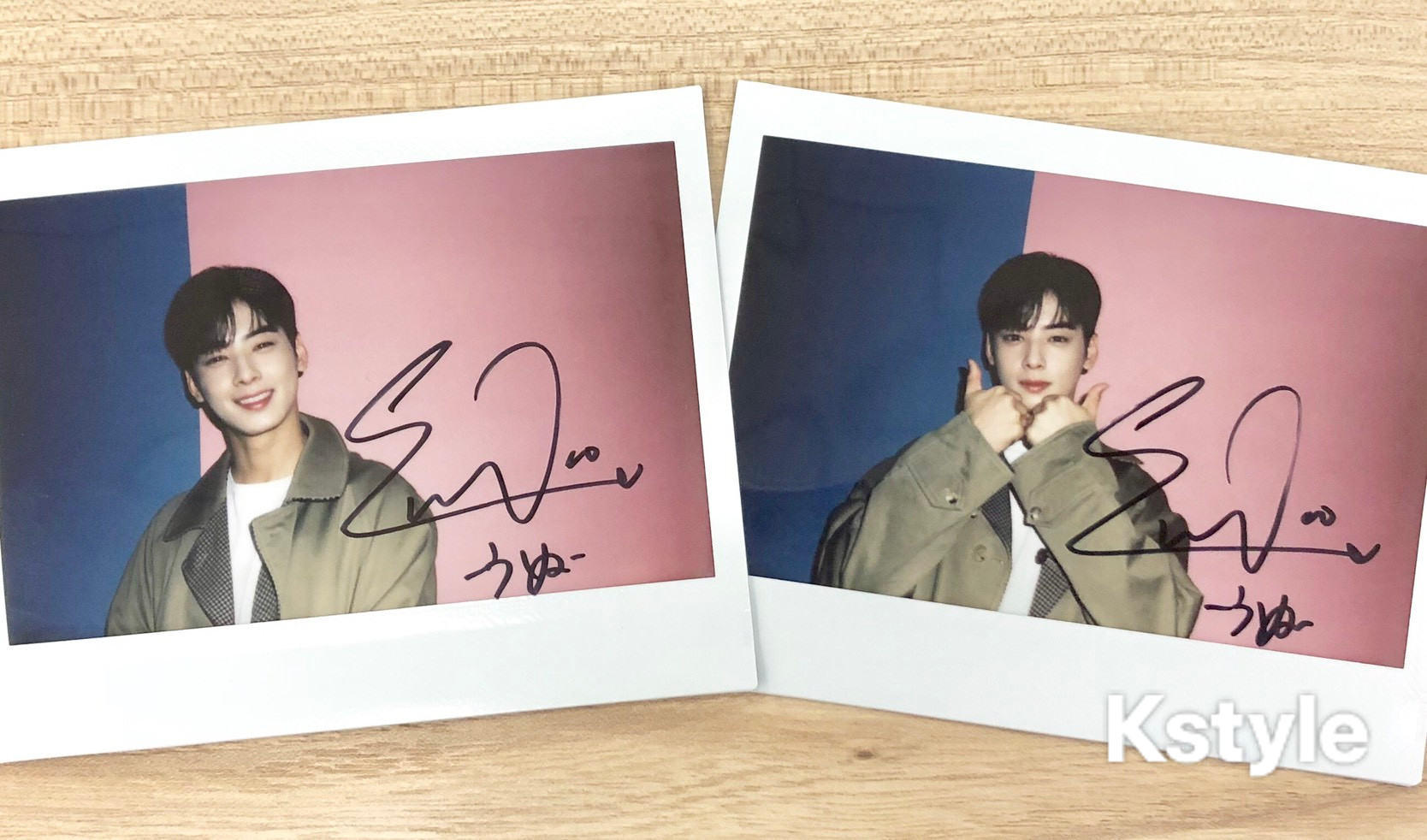 チャウヌ ポロライド チェキ 直筆サイン ASTRO チャウヌ 直筆サイン