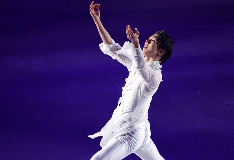 リンクサイド：羽生結弦さん、新プログラムを披露 「コンセプトは希望