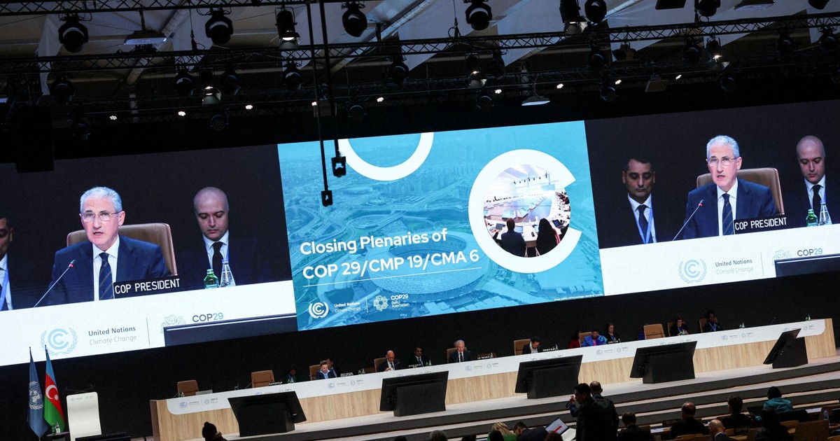COP29閉幕 先進国主導の資金拠出3倍の年3000億ドルで合意 | 毎日新聞