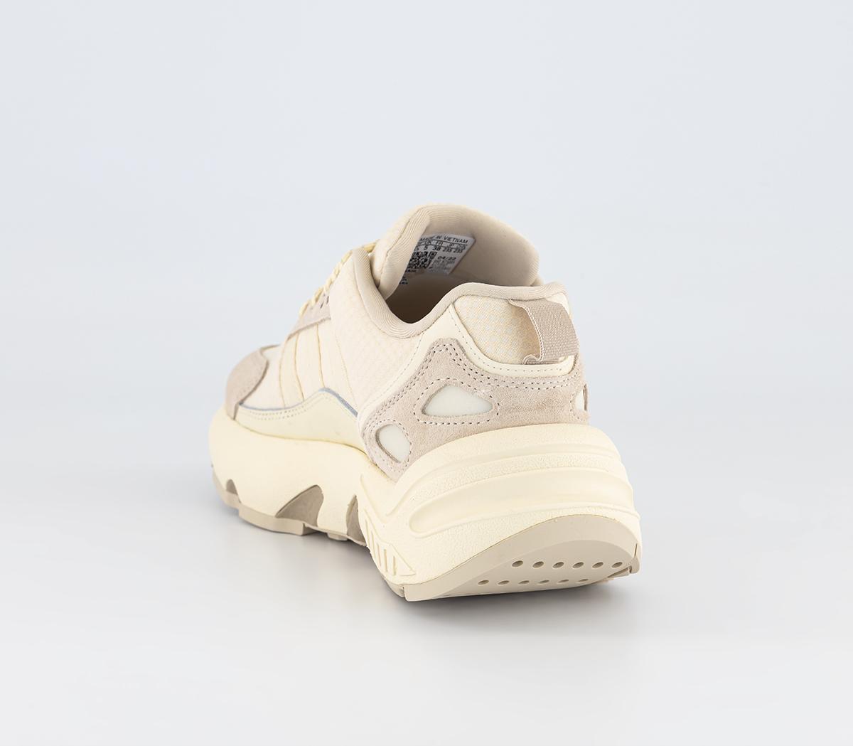 adidas Zx 22 Boost Trainers Cream White Clear Brown - adidas ZX