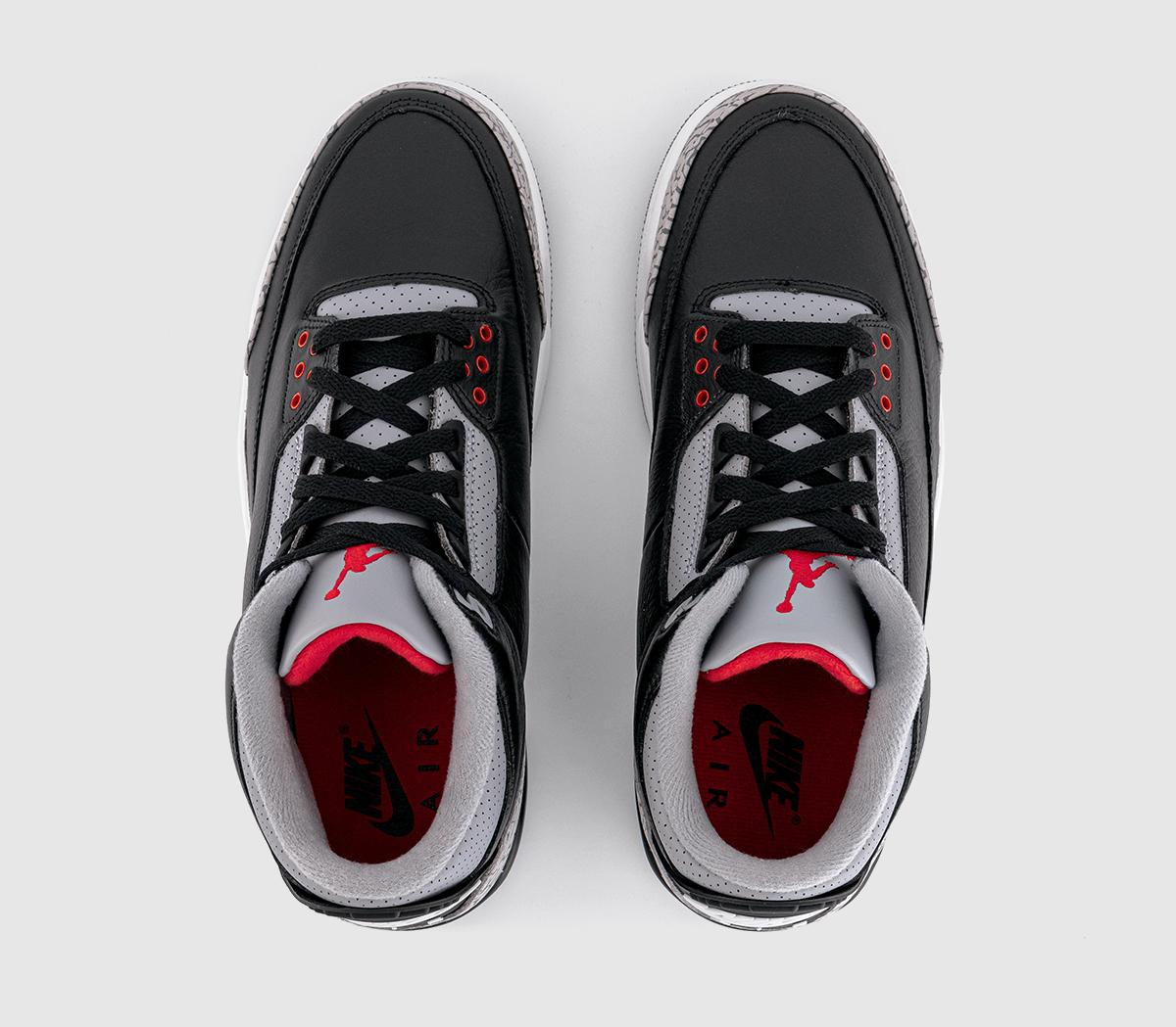 Jordan Air Jordan 3 Retro Black Fire Red Cement Grey Summit White