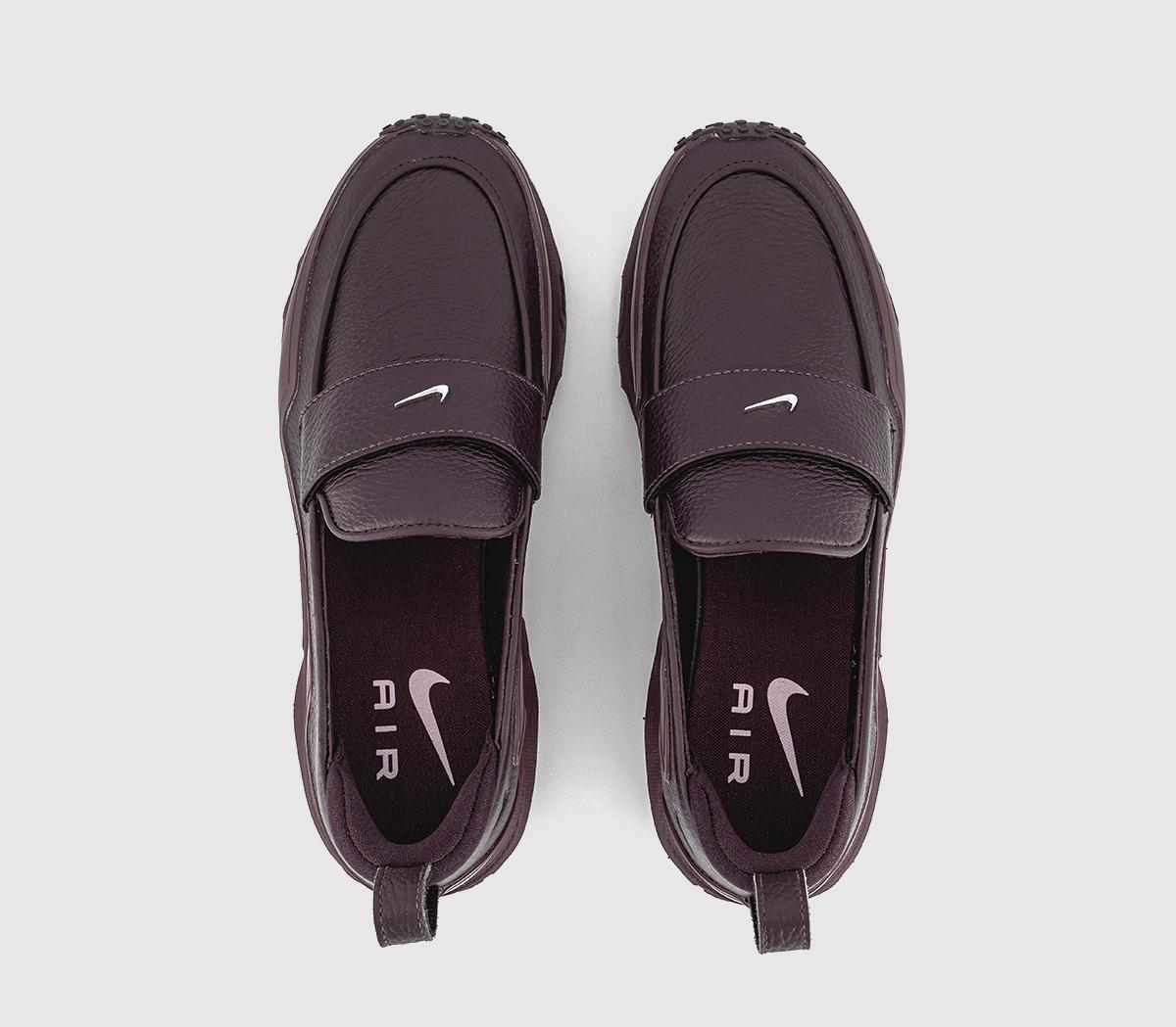 Nike Air Max Phenomena Loafers Burgundy Crush Metallic Silver