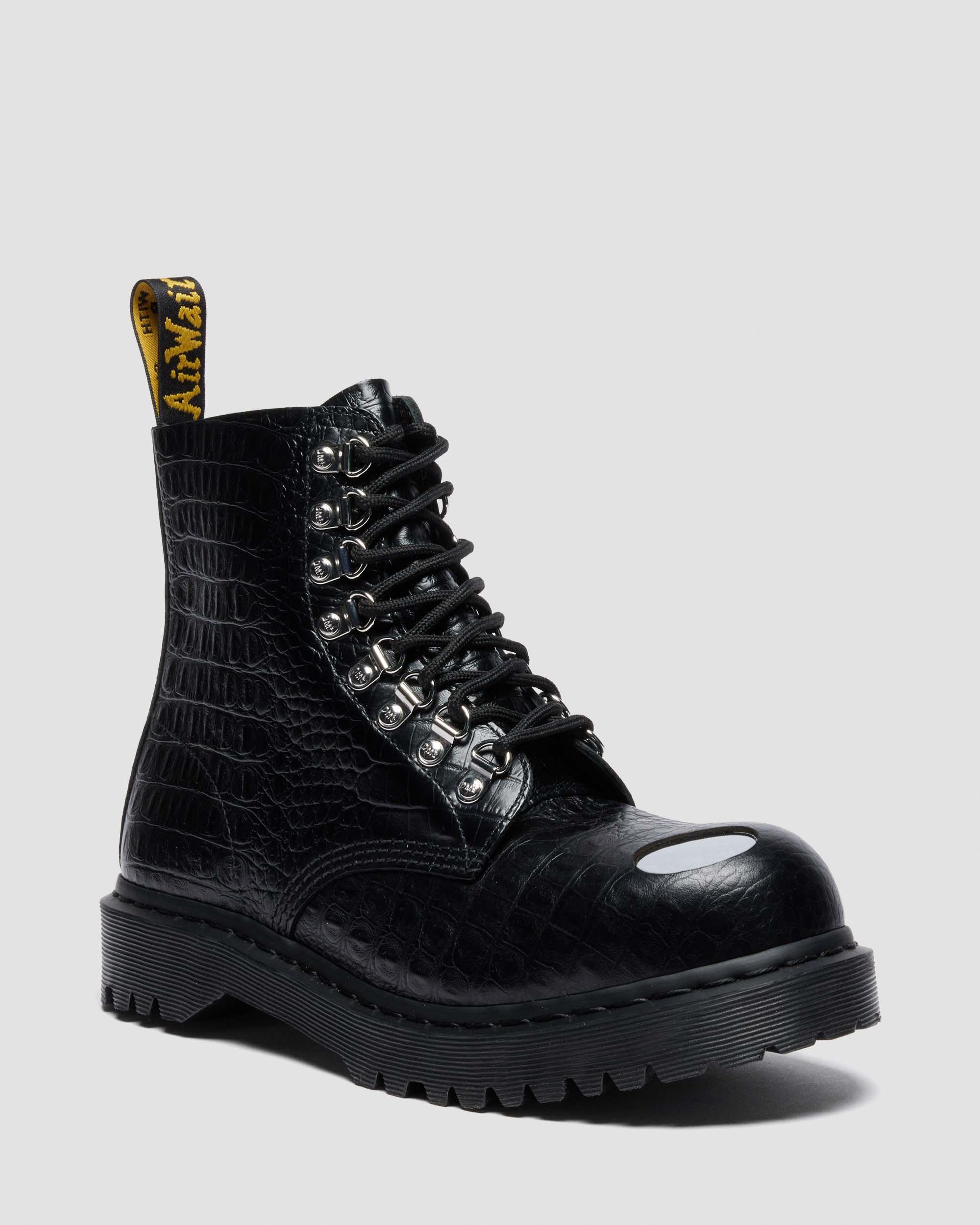 1460 PASCAL BEX STEEL TOE LEATHER BOOTS in Black | Dr. Martens