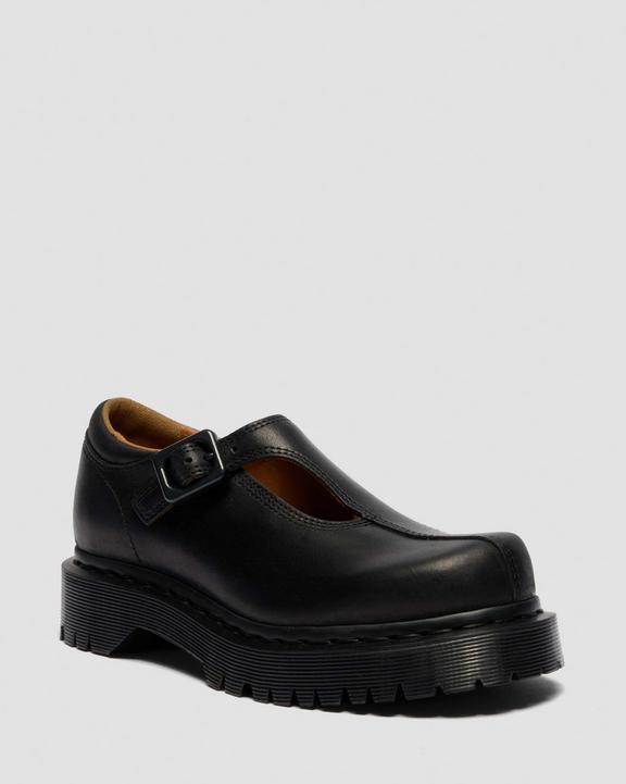Rejena Mary Jane Old Harness Leather Shoes in Black | Dr. Martens
