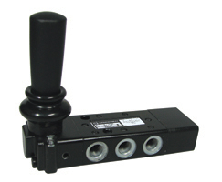 X3343702 | Super X manually actuated valve, G1/8, 5/3, APB, lever