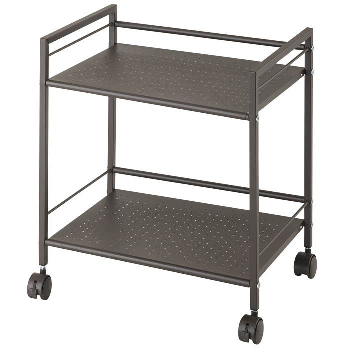 ドウシシャ パンチングラック 2段ブラウン GC-P46DBの通販｜ラック